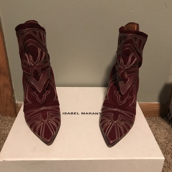 isabel marant berry boots